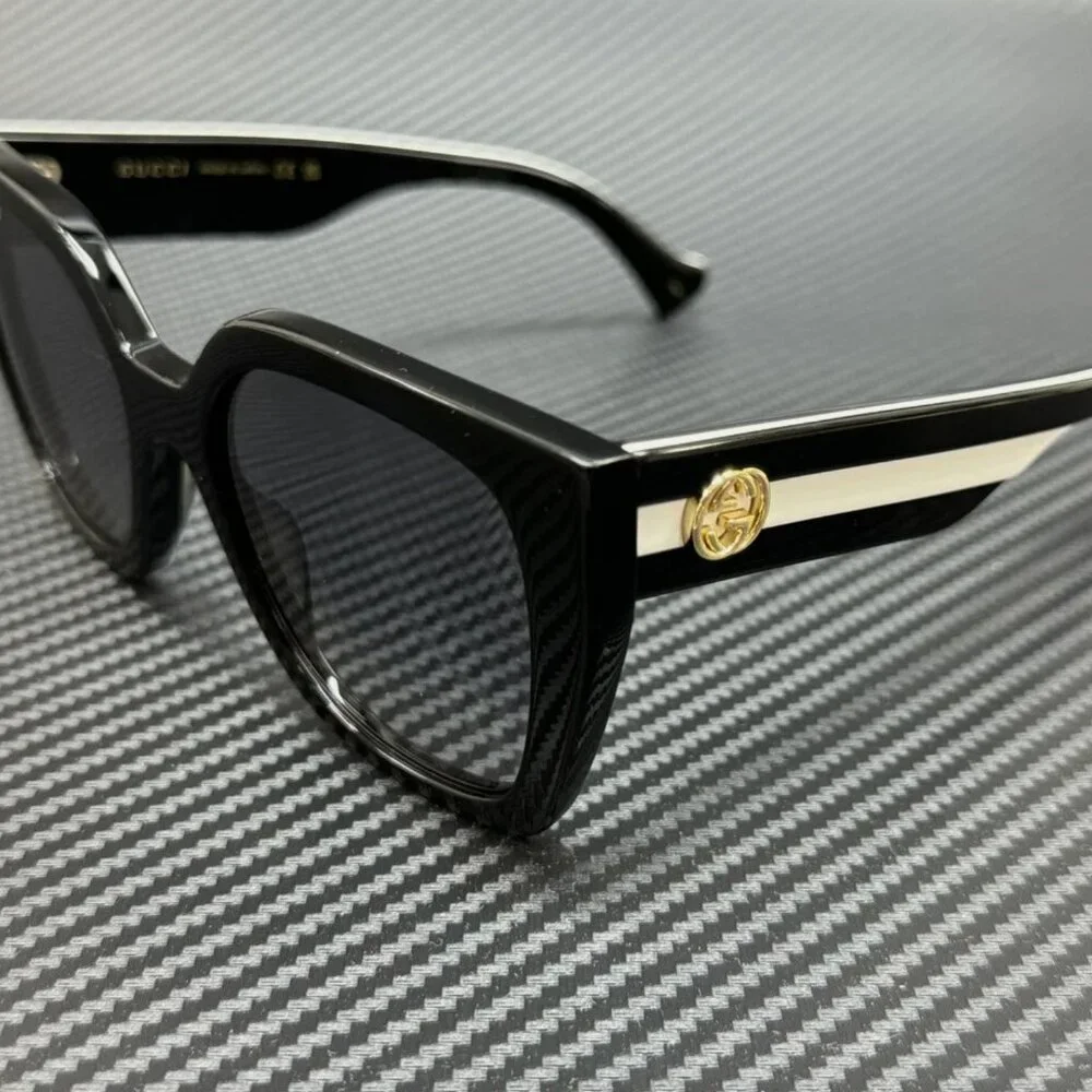 NEW Gucci White Stripe Women's Sunglasses
